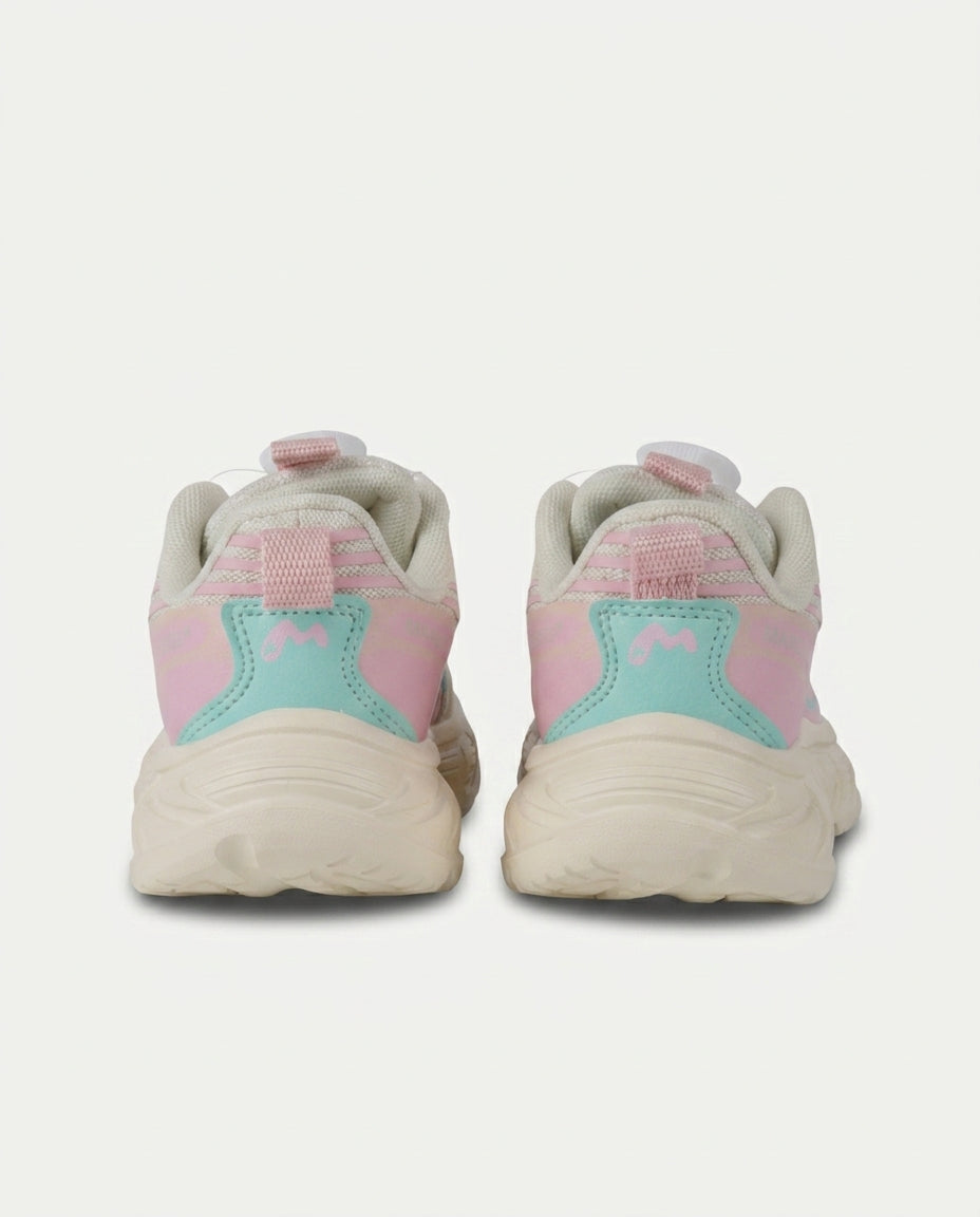 26y517 Unisex Okul Öncesi Çevirmeli Bağcıklı Spor Ayakkabı PEMBE
