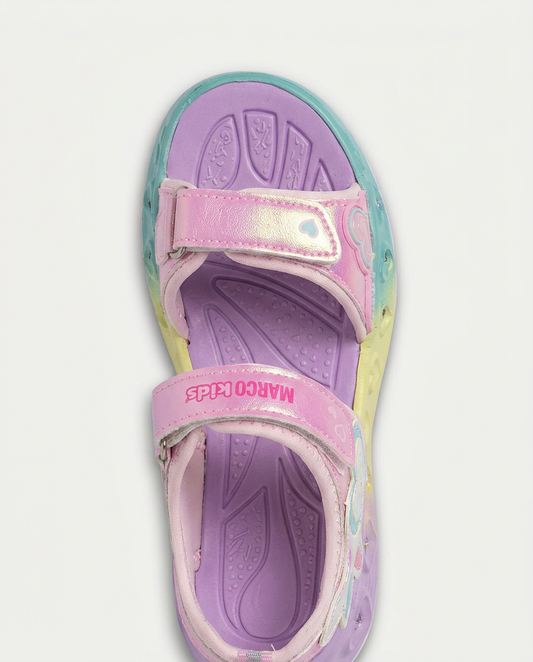Marco Kids 26Y208 Filet Işıklı Sandalet PEMBE