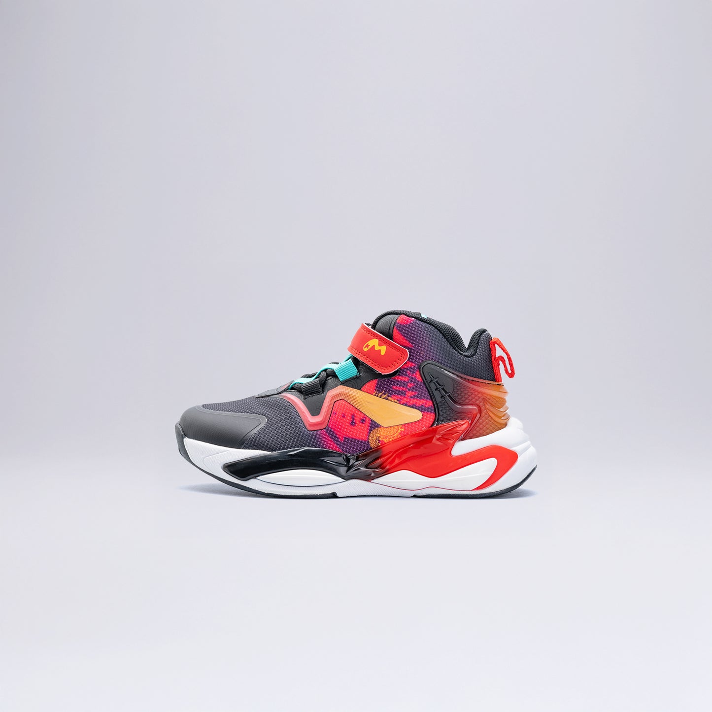 Çocuk Cırt Cırtlı Basketbol Ayakkabısı Kırmızı