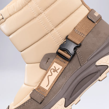 Çocuk Fermuarlı Kışlık Bot Bej