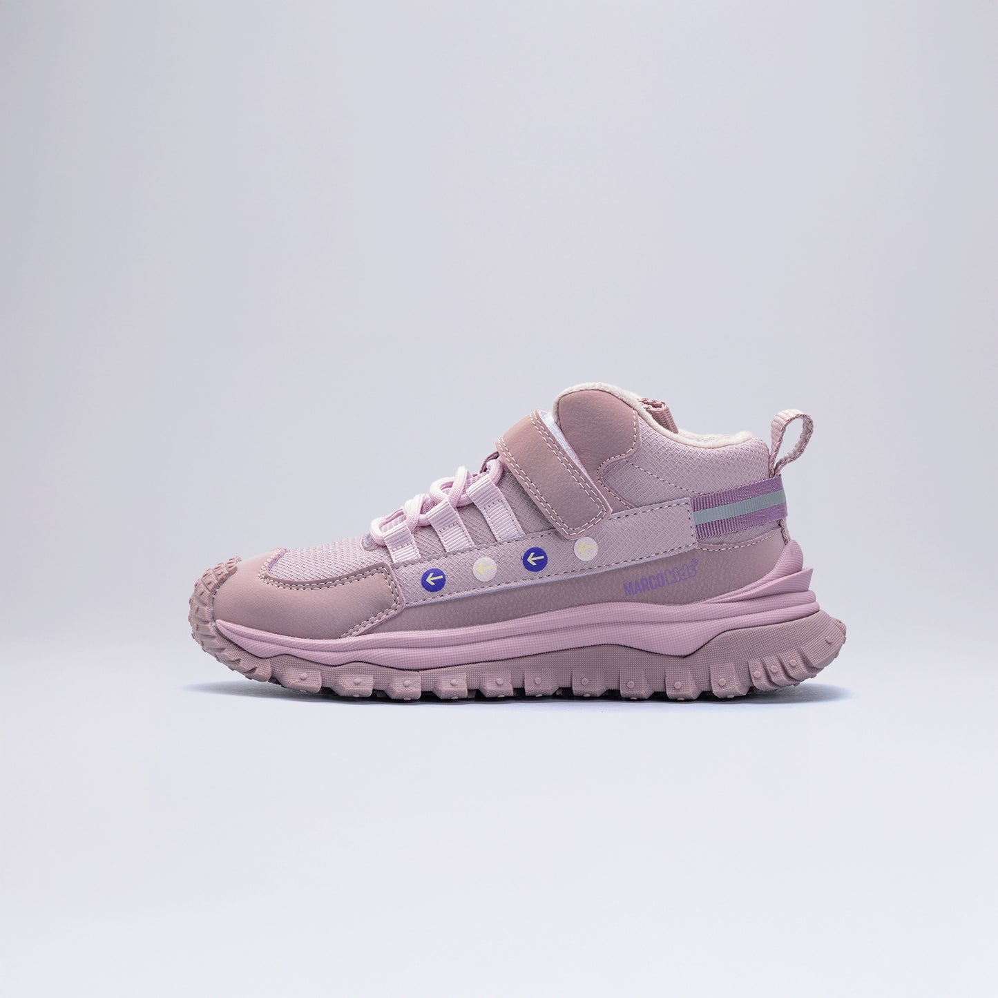 Çocuk Günlük Cırt Cırtlı Outdoor Spor Ayakkabı Okul Öncesi Lila