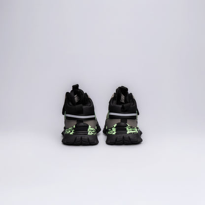 Çocuk Günlük Cırt Cırtlı Outdoor Spor Ayakkabı Okul Öncesi Siyah