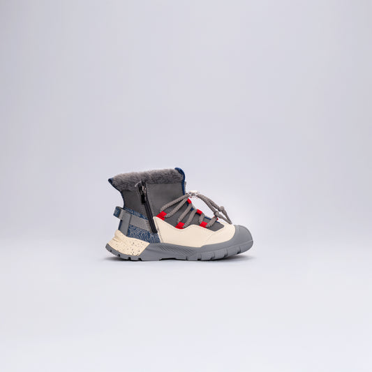 Çocuk Outdoor Tüylü Kışlık Bot Gri