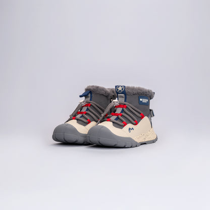 Çocuk Outdoor Tüylü Kışlık Bot Gri