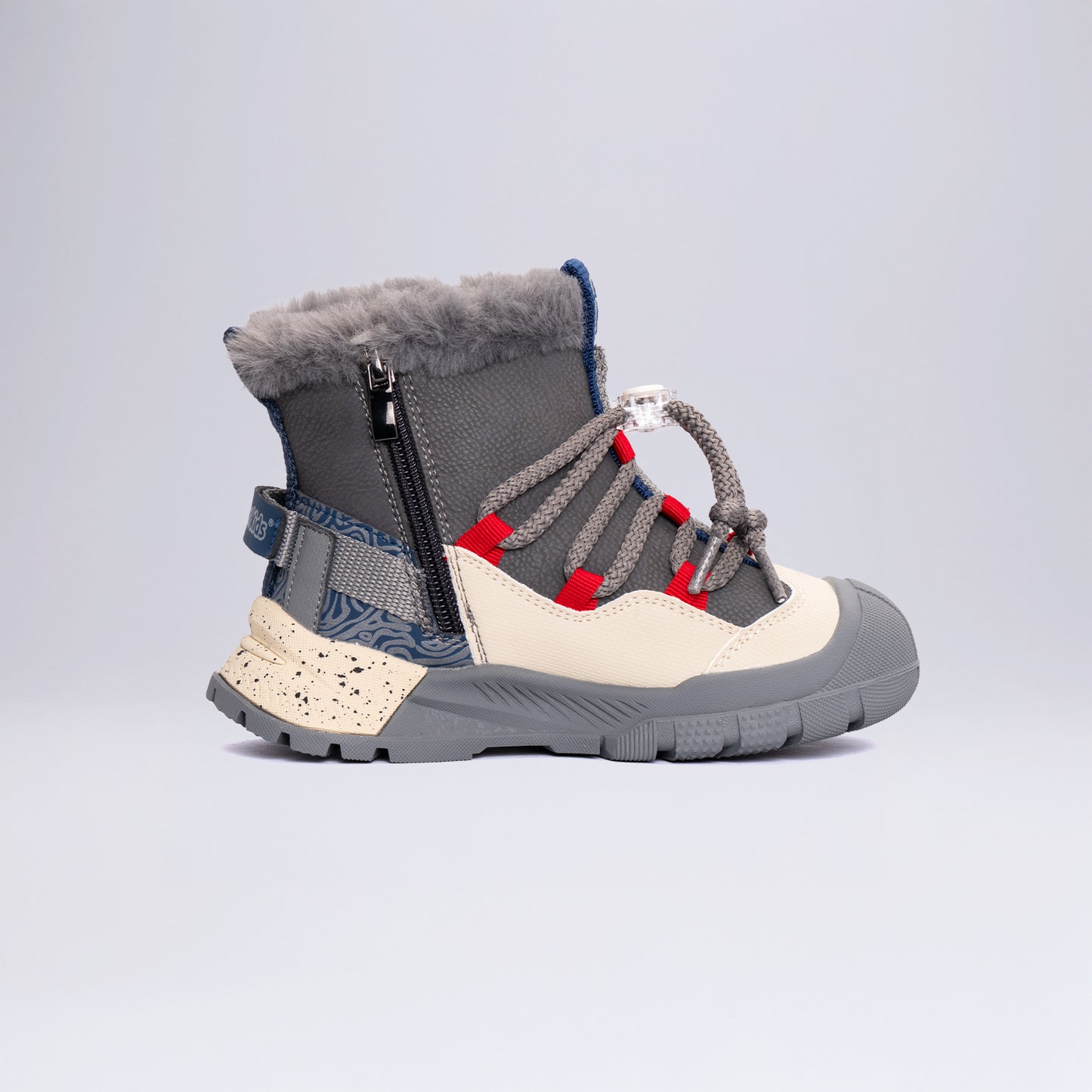 Çocuk Outdoor Tüylü Kışlık Bot Okul Öcesi Gri