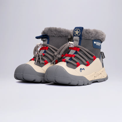Çocuk Outdoor Tüylü Kışlık Bot Okul Öcesi Gri