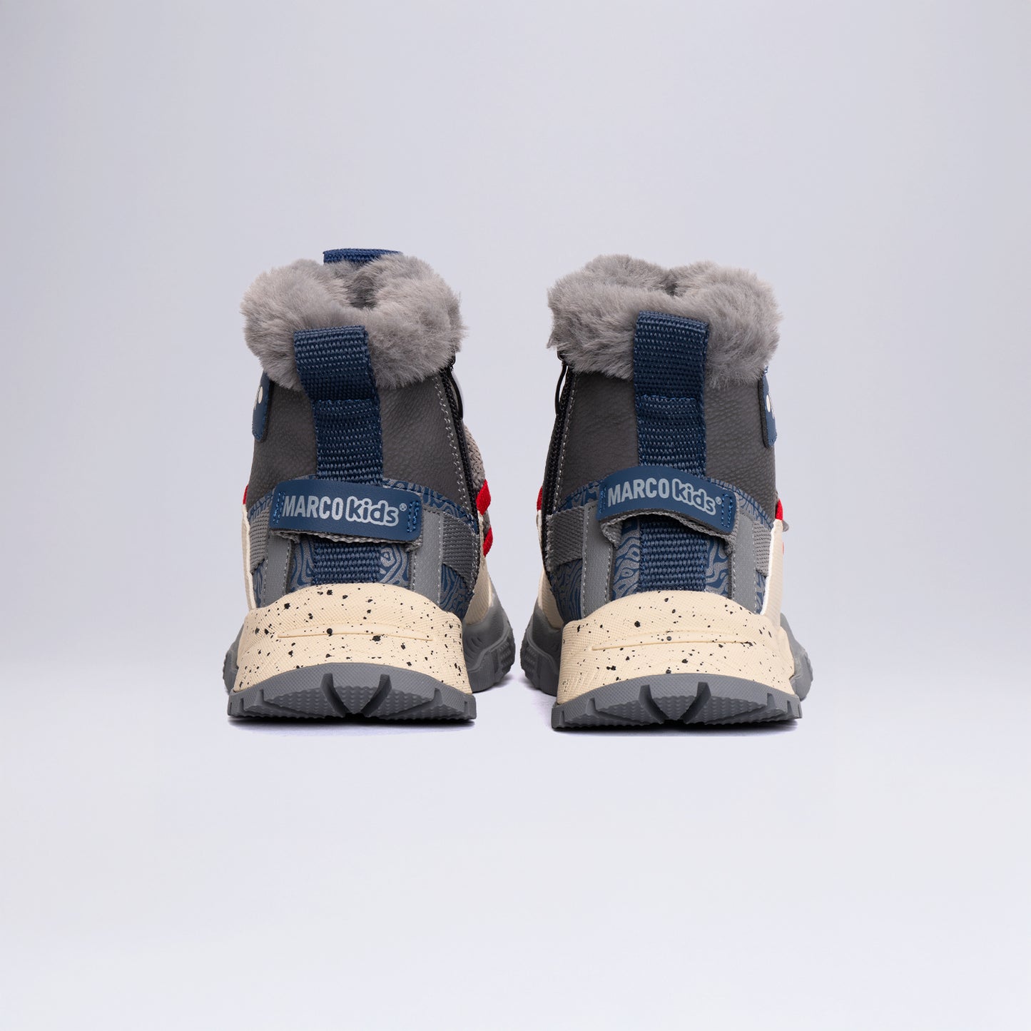 Çocuk Outdoor Tüylü Kışlık Bot Okul Öcesi Gri