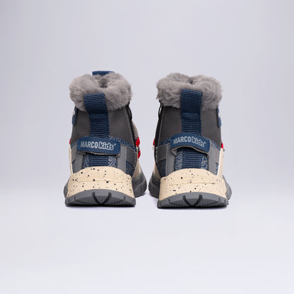 Çocuk Outdoor Tüylü Kışlık Bot Okul Öcesi Gri