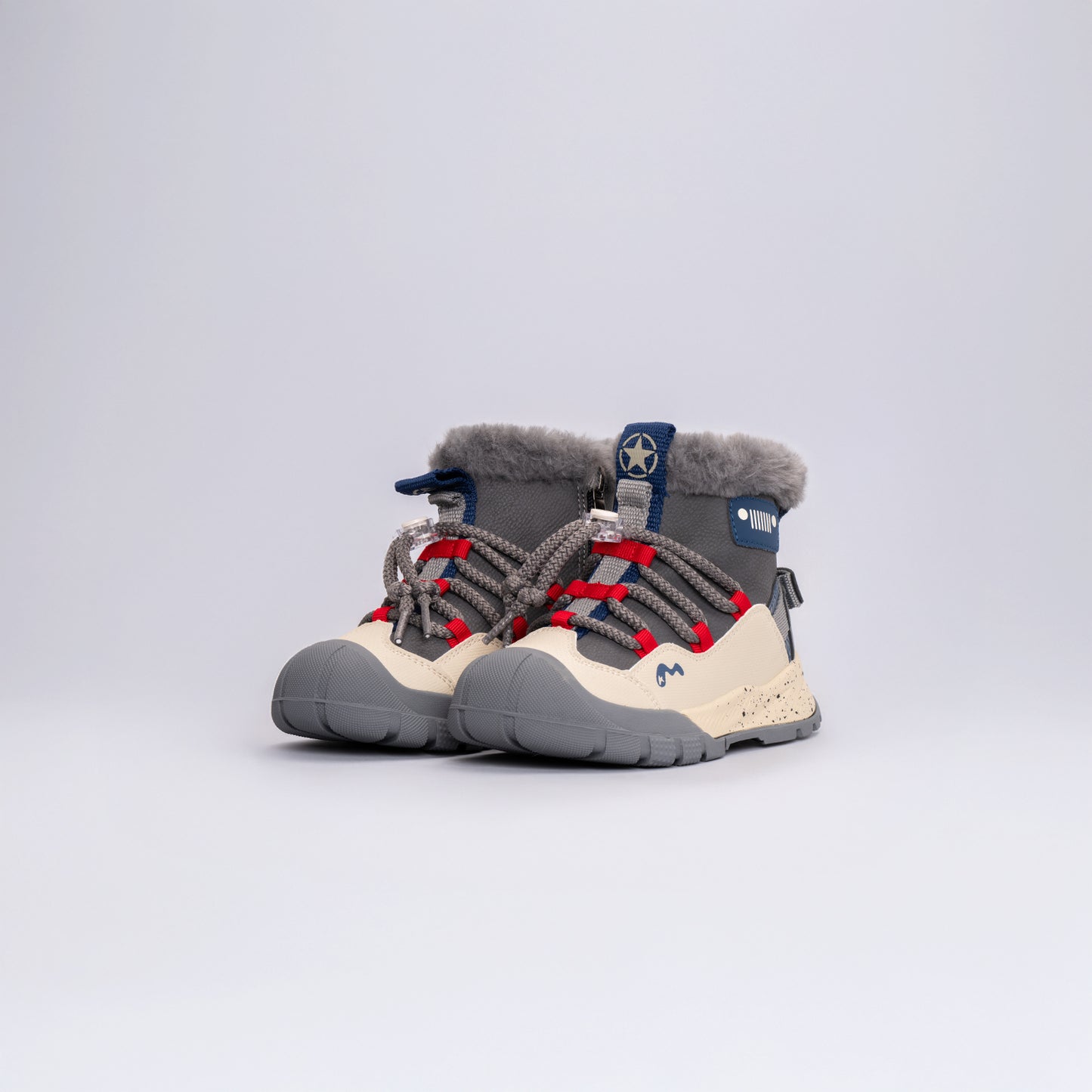 Çocuk Outdoor Tüylü Kışlık Bot Okul Öcesi Gri