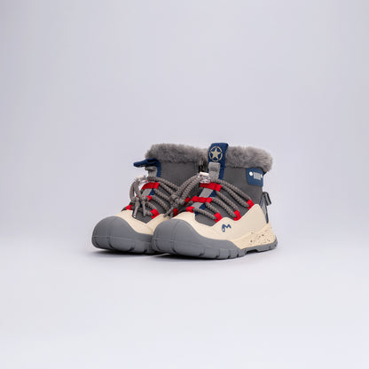 Çocuk Outdoor Tüylü Kışlık Bot Okul Öcesi Gri