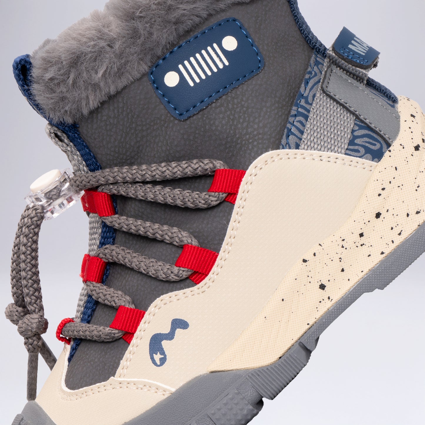 Çocuk Outdoor Tüylü Kışlık Bot Okul Öcesi Gri