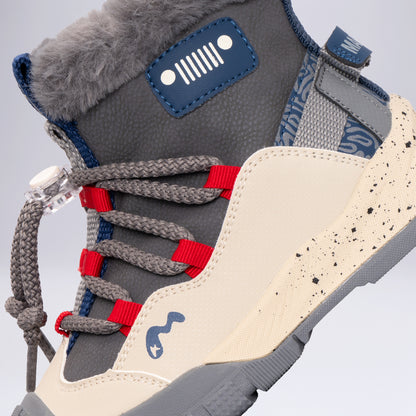 Çocuk Outdoor Tüylü Kışlık Bot Okul Öcesi Gri