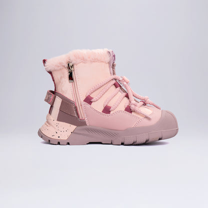 Çocuk Outdoor Tüylü Kışlık Bot Okul Öcesi Pembe
