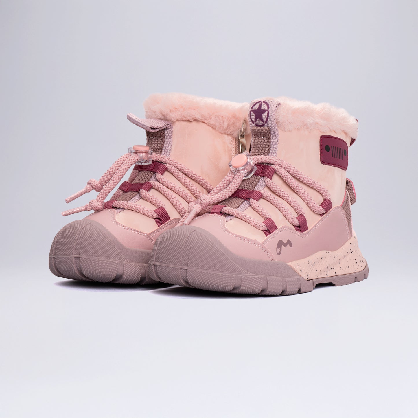 Çocuk Outdoor Tüylü Kışlık Bot Okul Öcesi Pembe