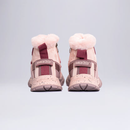 Çocuk Outdoor Tüylü Kışlık Bot Pembe