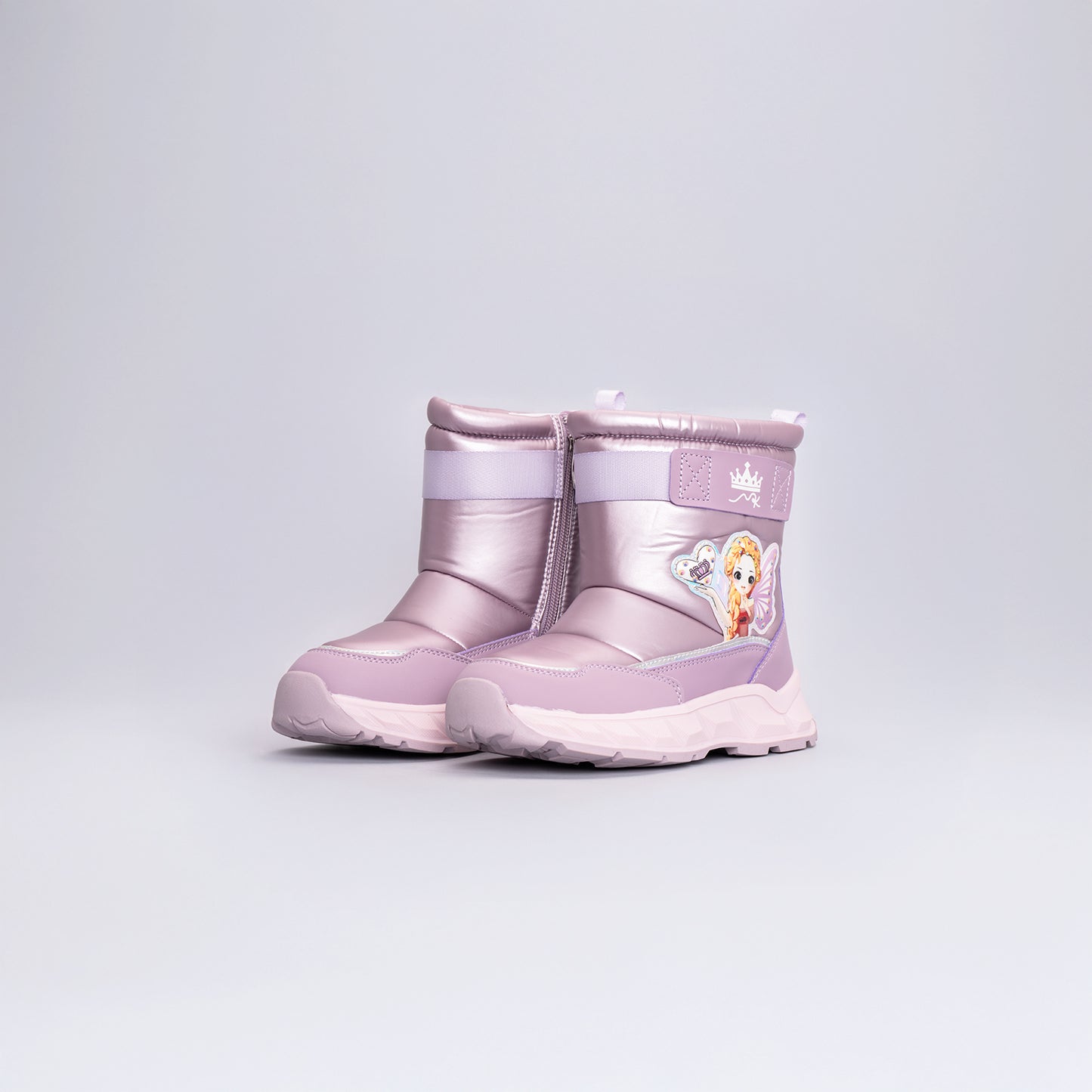 Kız Çocuk Peri Desenli Kışlık Bot Lila