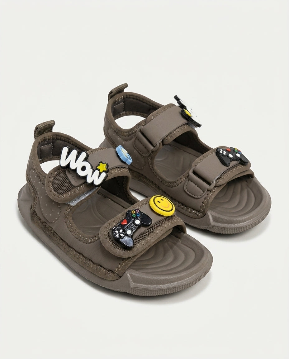 26Y1605 Çocuk Patik Günlük Sandalet HAKİ
