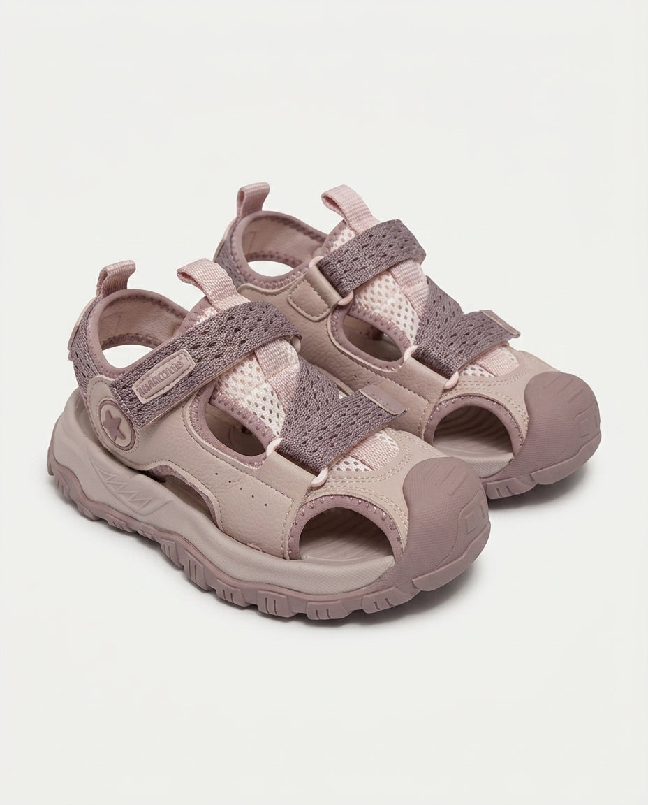 26Y1608 Çocuk Filet Spor Sandalet PUDRA