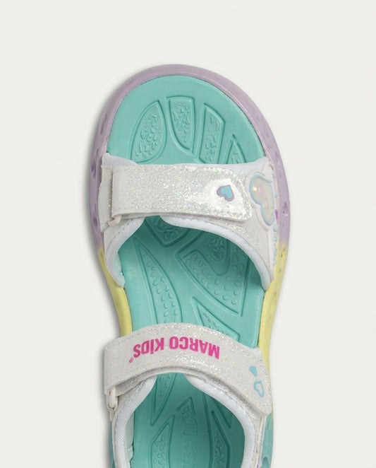 Marco Kids 26Y208 Filet Işıklı Sandalet BEYAZ