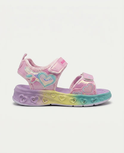 Marco Kids 26Y208 Filet Işıklı Sandalet PEMBE