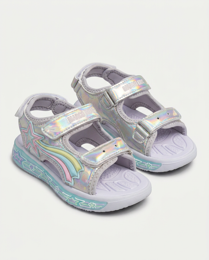Marco Kids 26Y211 Filet Işıklı Sandalet GÜMÜŞ