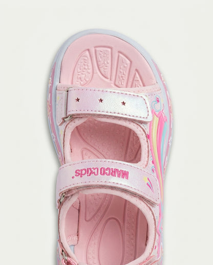 Marco Kids 26Y211 Filet Işıklı Sandalet PEMBE