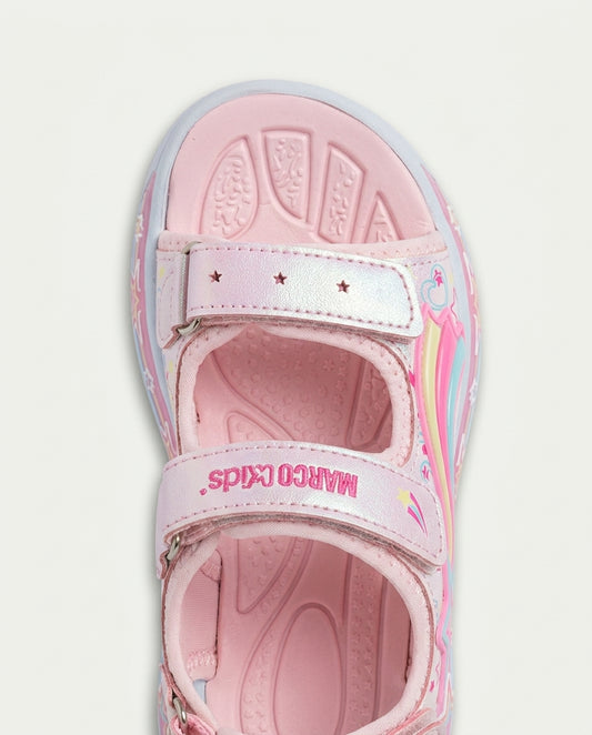 Marco Kids 26Y211 Filet Işıklı Sandalet PEMBE