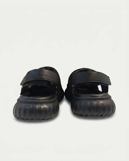26Y846 Çocuk Filet Günlük Taşlı Sandalet SİYAH