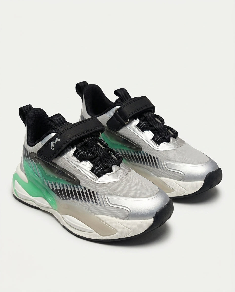 T5440207P Çocuk Patik Casual Spor Ayakkabı GRİ-TURKUAZ