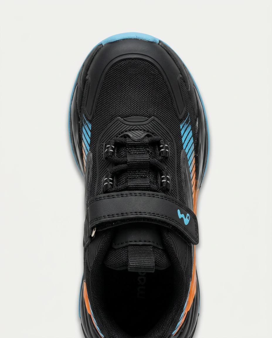T5440207P Çocuk Patik Casual Spor Ayakkabı SİYAH-MAVİ