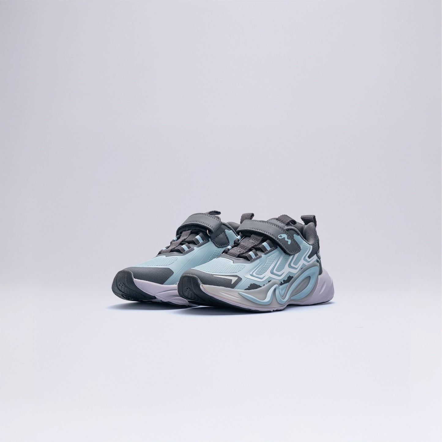 Turkuaz Detaylı Çocuk  Spor Ayakkabı Açık Mavi