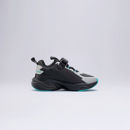 Turkuaz Detaylı Çocuk  Spor Ayakkabı Okul Öncesi Siyah