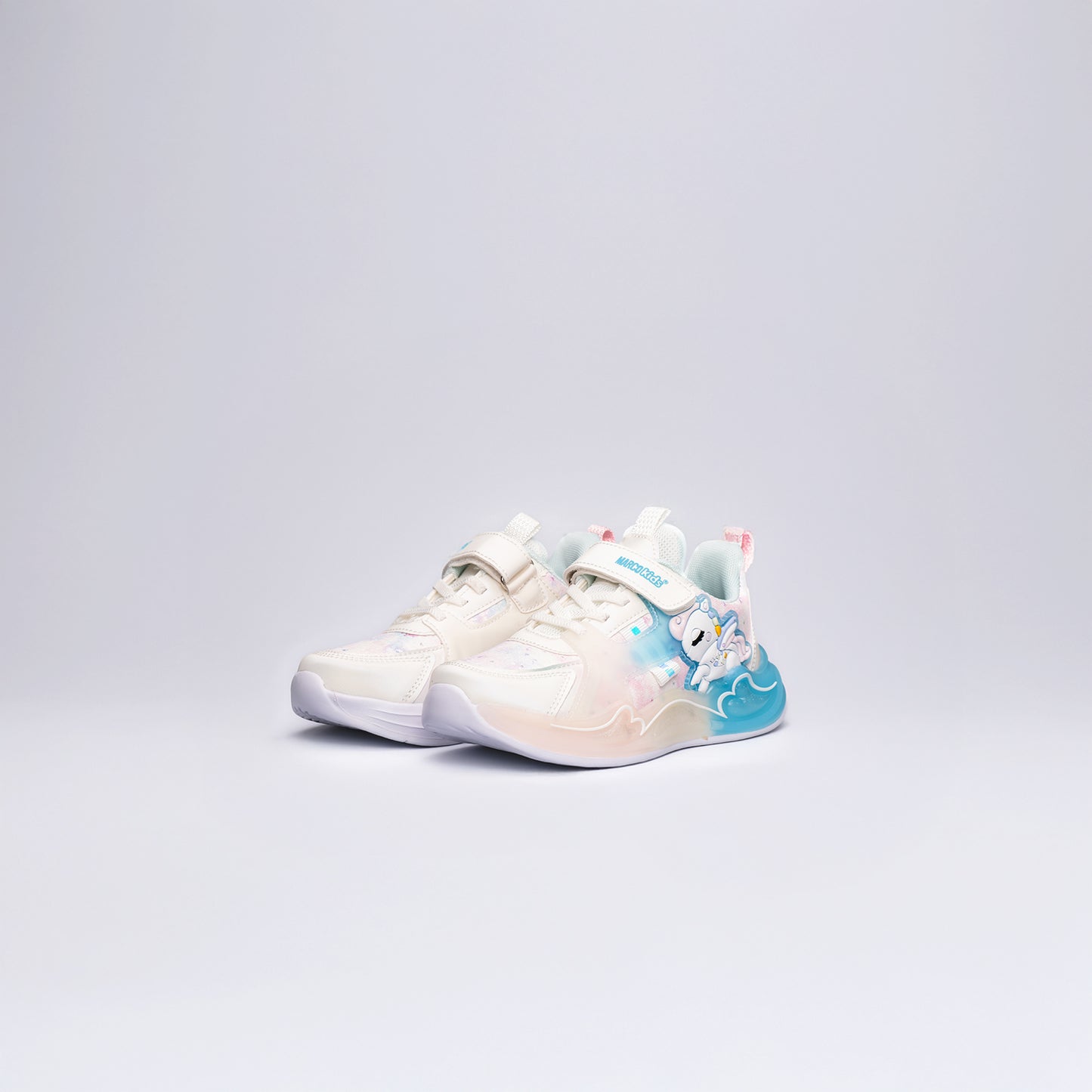 Unicorn Desenli Çocuk Spor Ayakkabı Okul Öncesi Mavi