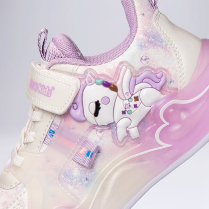 Unicorn Desenli Çocuk Spor Ayakkabı Okul Öncesi Mor